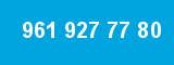 961 927 77 80 961 927 77 80